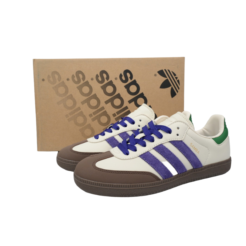 Adidas Samba OG Off White Core Purple Green Brown